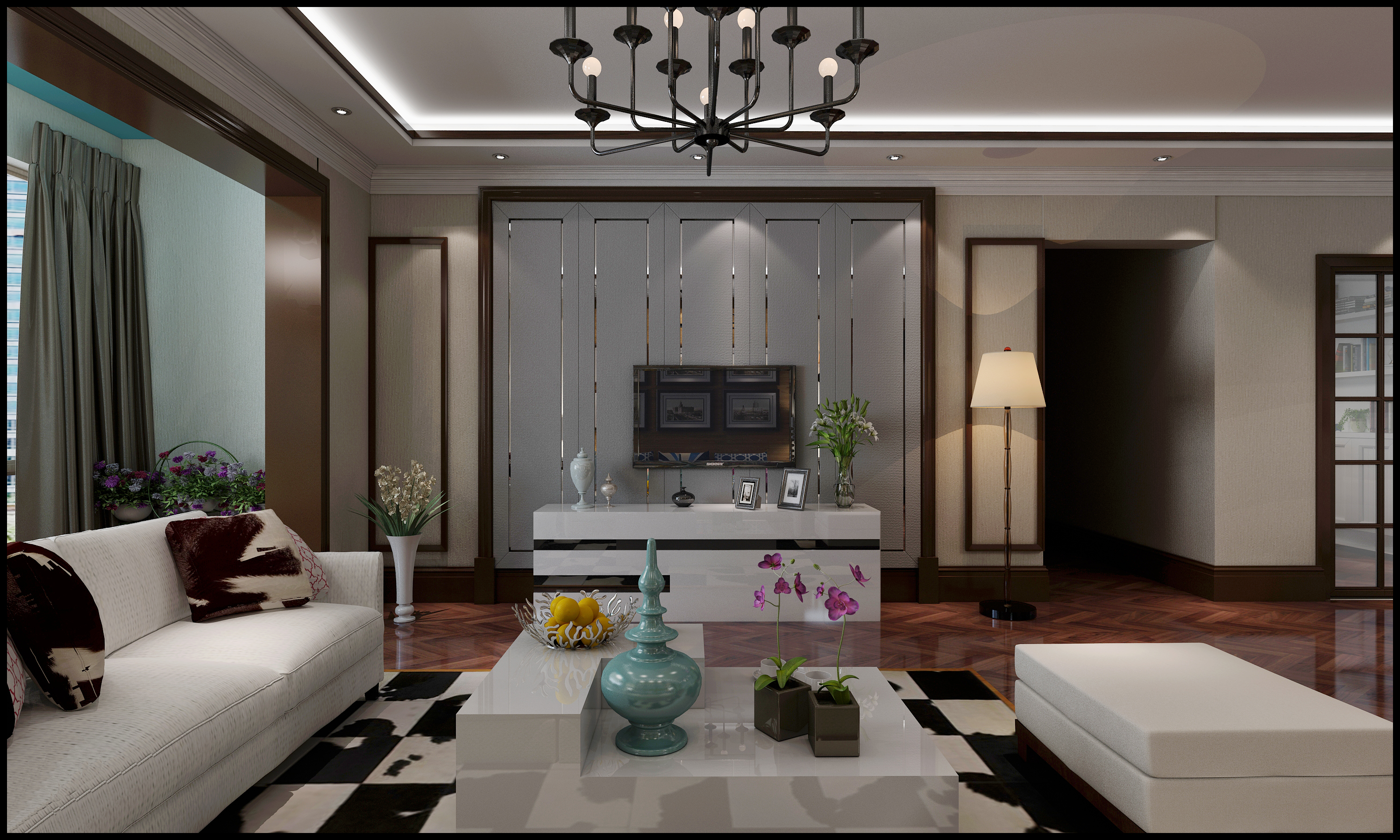 貴陽貴大南苑裝修設計,現代風格精裝案例!