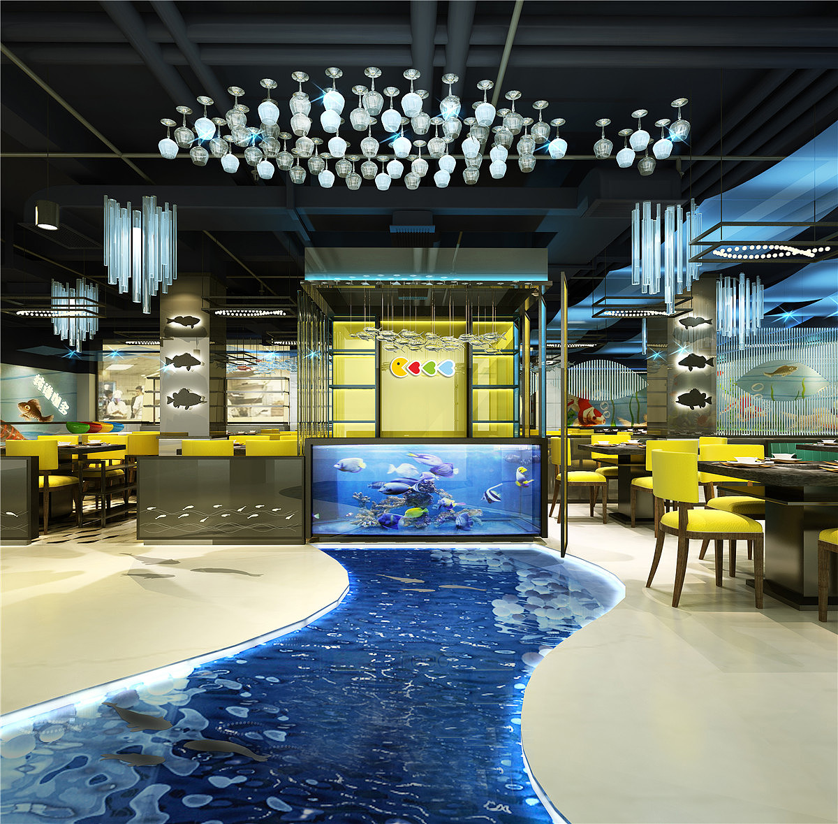 長沙酸菜魚餐廳裝修設(shè)計-意辰裝修